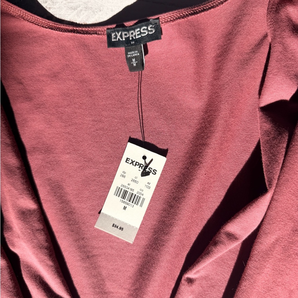 Express Dusty Rose Blouse